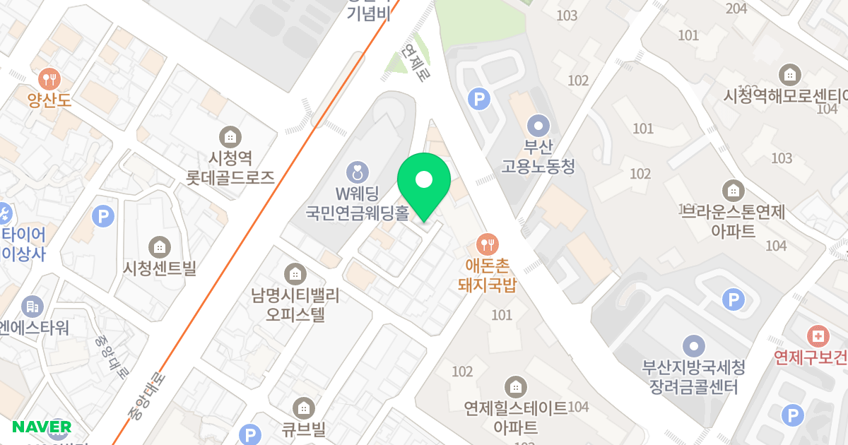 이스타나빌 위치 지도 - 부산광역시 연제구 연수로11번길 110-1