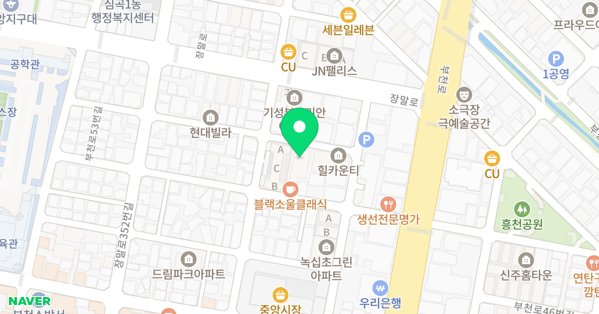 퍼스트팰리스 위치 지도 - 경기도 부천시 원미구