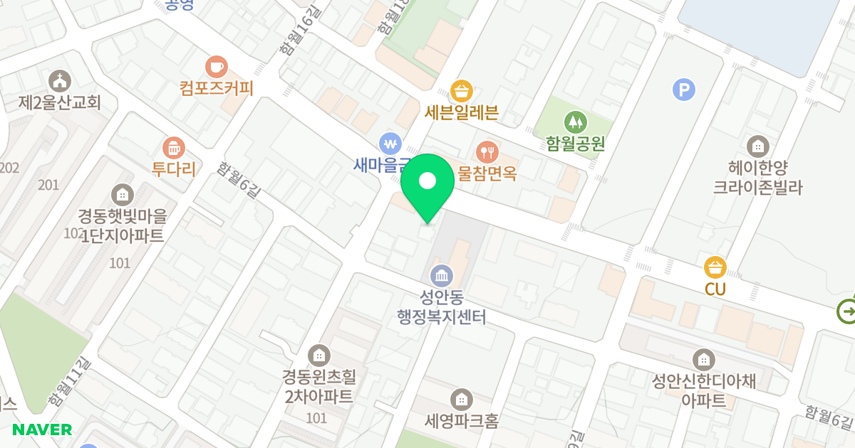 (851-3) 위치 지도 - 울산광역시 중구 백양로 30