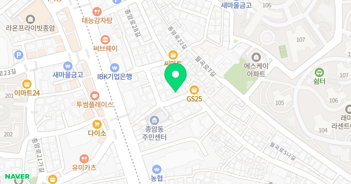 로얄파크빌 위치 지도 - 서울특별시 성북구