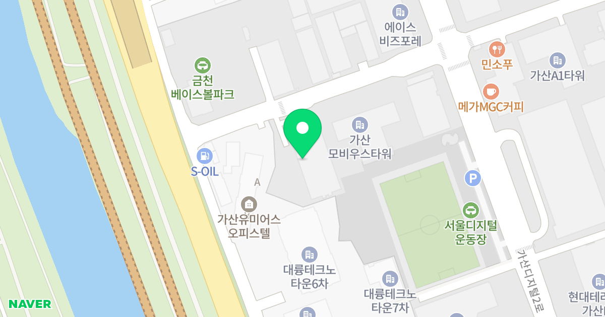서울 디지털 드림타운 위치 지도 - 서울특별시 금천구 가산디지털2로 169-31