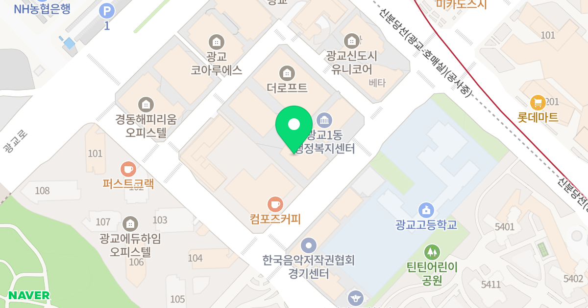 이루리타워 위치 지도 - 경기도 수원시 영통구 도청로89번길 30