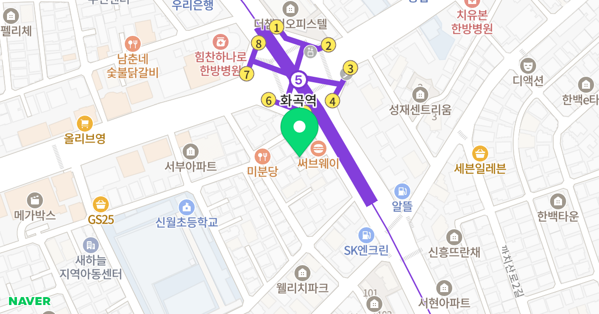 두선빌 오피스텔 위치 지도 - 서울특별시 강서구 강서로 159-4