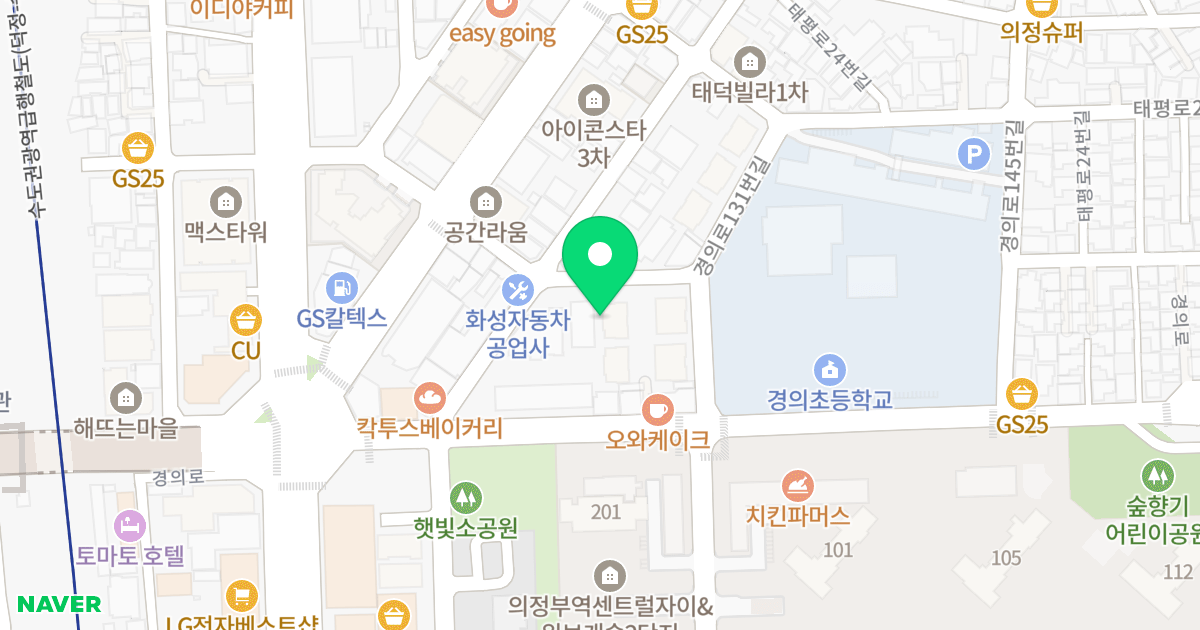 정은치엘로 위치 지도 - 경기도 의정부시 태평로10번길 18