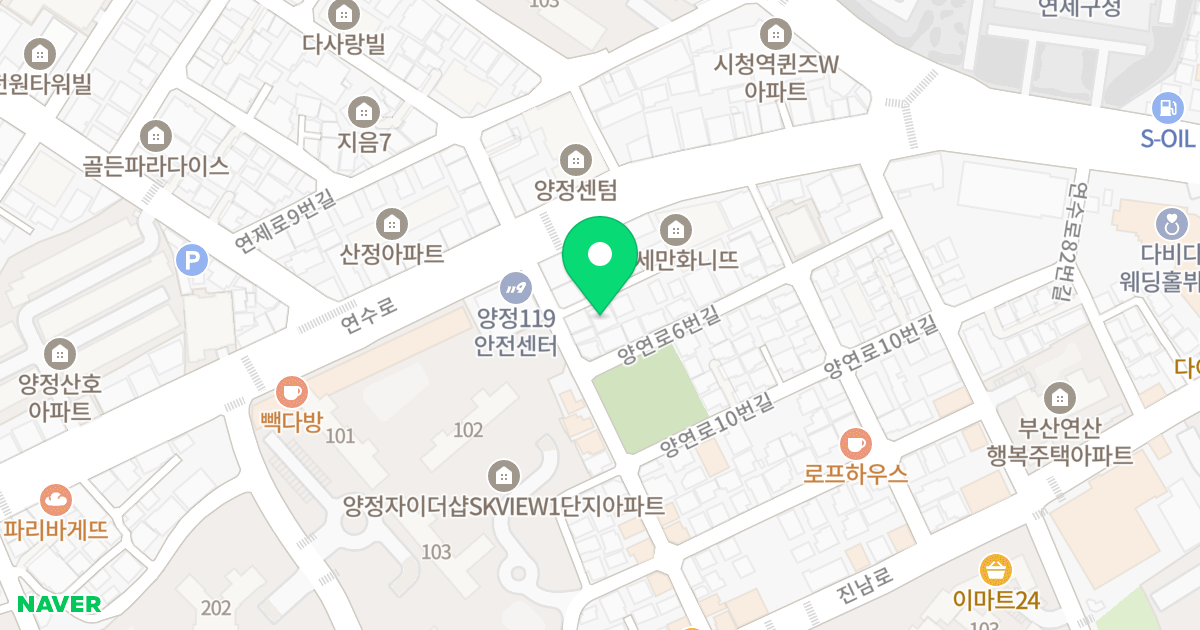 제니스빌 위치 지도 - 부산광역시 부산진구 연수로54번길 5-6