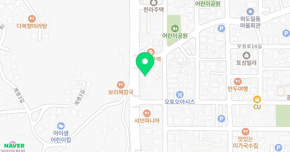 남건휴먼스 5차 위치 지도 - 제주특별자치도 제주시 우령서로 67