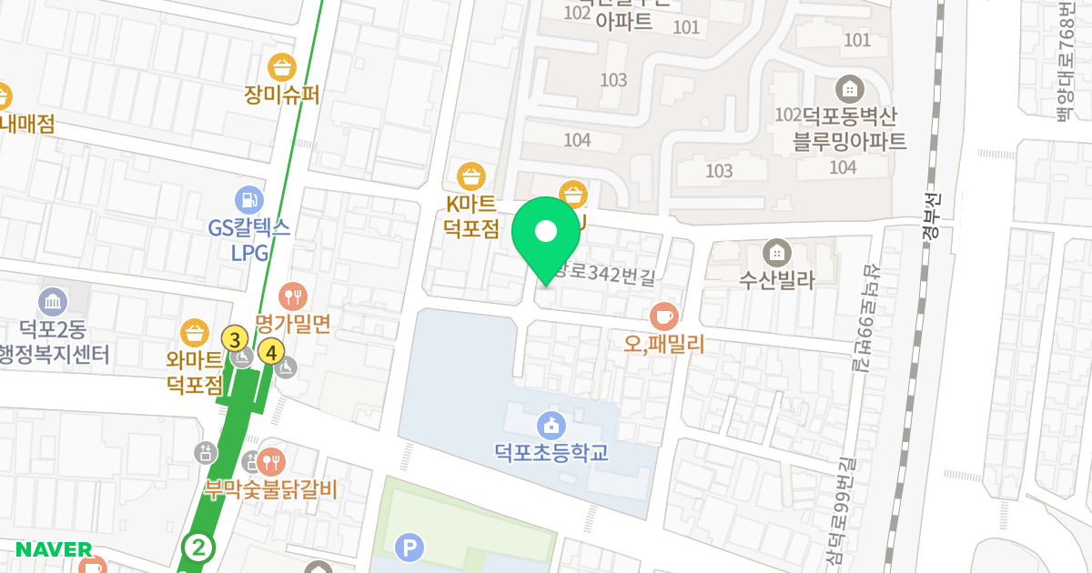마로하우스 위치 지도 - 부산광역시 사상구 사상로342번길 26-9