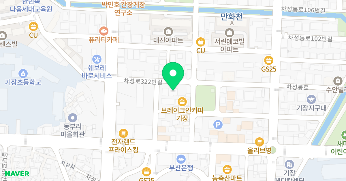 센트럴파크 위치 지도 - 부산광역시 기장군 기장읍 차성로322번길 20