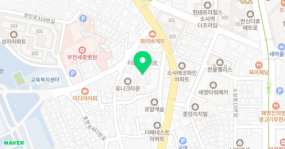 봄날하우징 위치 지도 - 경기도 부천시 소사구  20