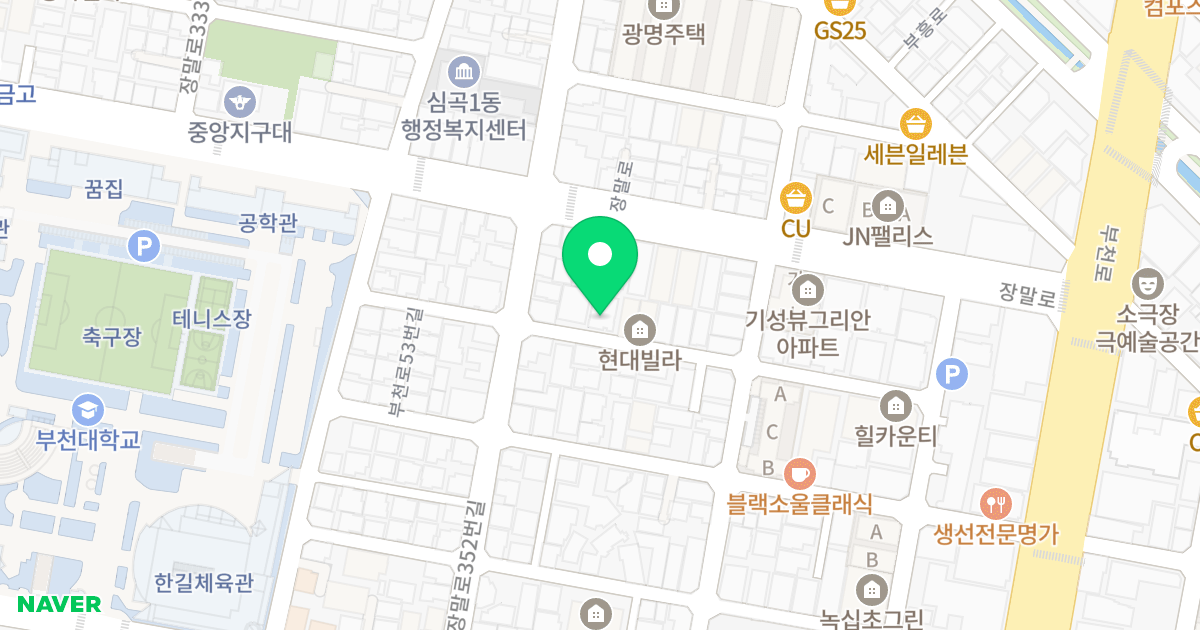 수경타운 위치 지도 - 경기도 부천시 원미구  34-1