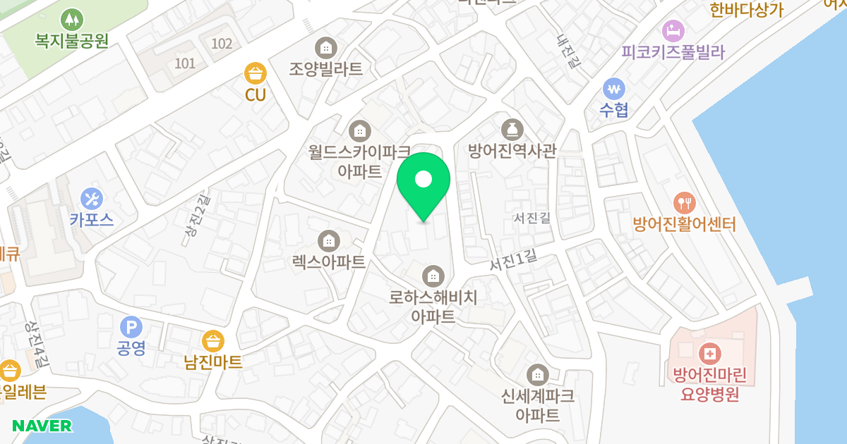엘리제 위치 지도 - 울산광역시 동구 상진길 30