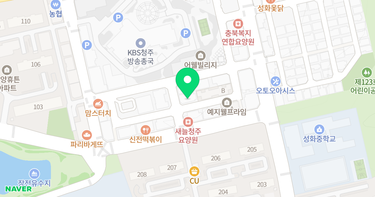 (486) 위치 지도 - 충청북도 청주시 서원구 신화로32번길 25