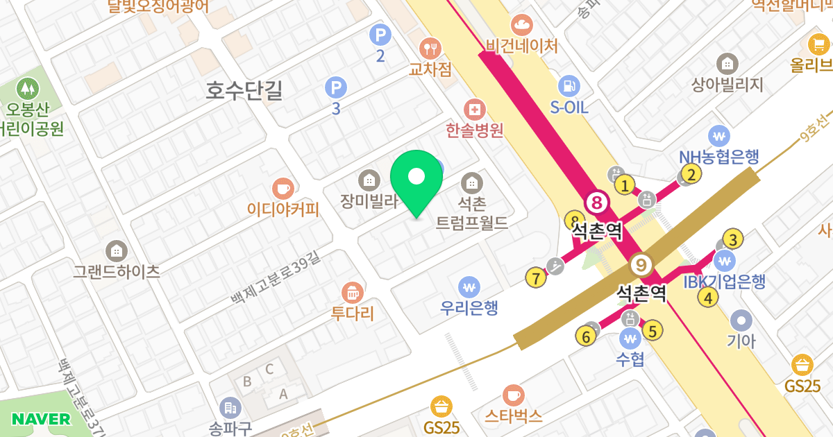 (175-7) 위치 지도 - 서울특별시 송파구 백제고분로39길 10-10