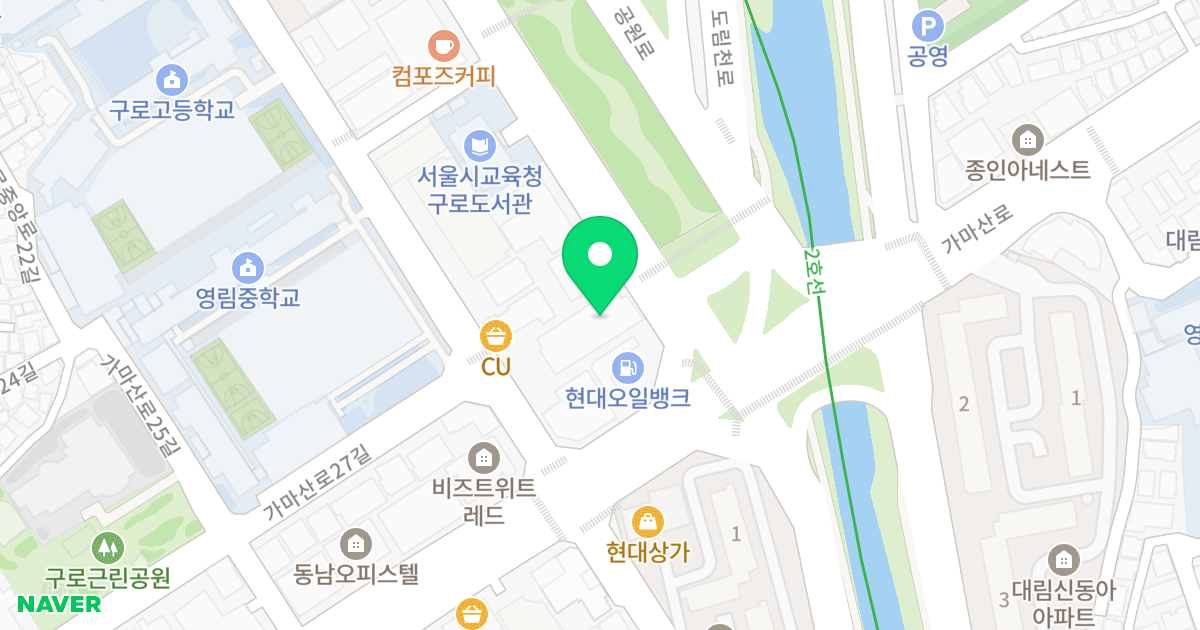 구로선경오피스텔 위치 지도 - 서울특별시 구로구 공원로 3