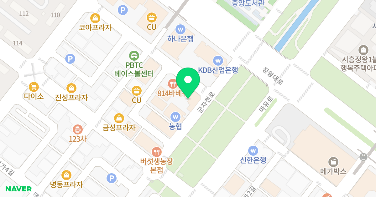 (1729-2) 위치 지도 - 경기도 시흥시 군자천로 335