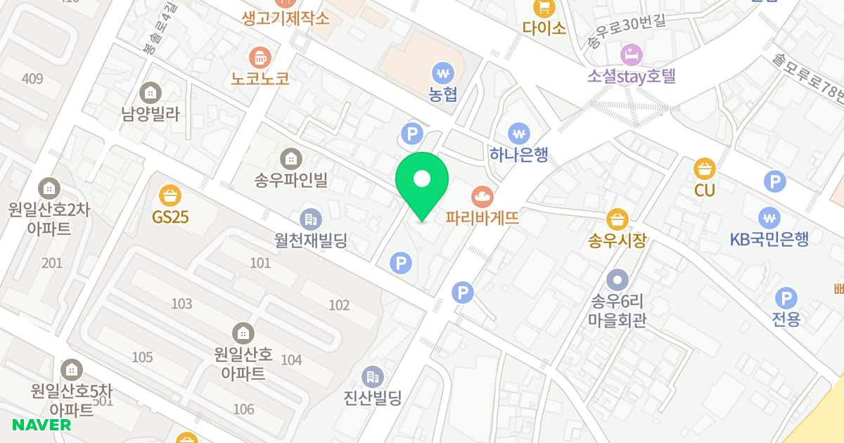 어반팰리스 위치 지도 - 경기도 포천시 소흘읍 봉솔로4길 24