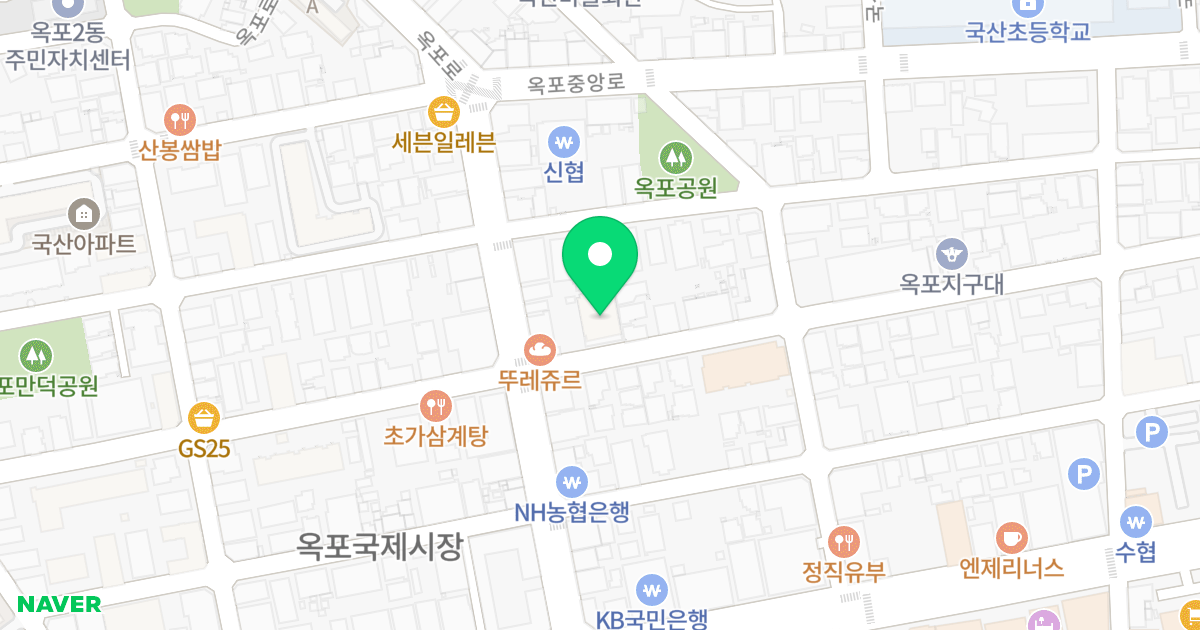 대교푸르름 위치 지도 - 경상남도 거제시 옥포로22길 5