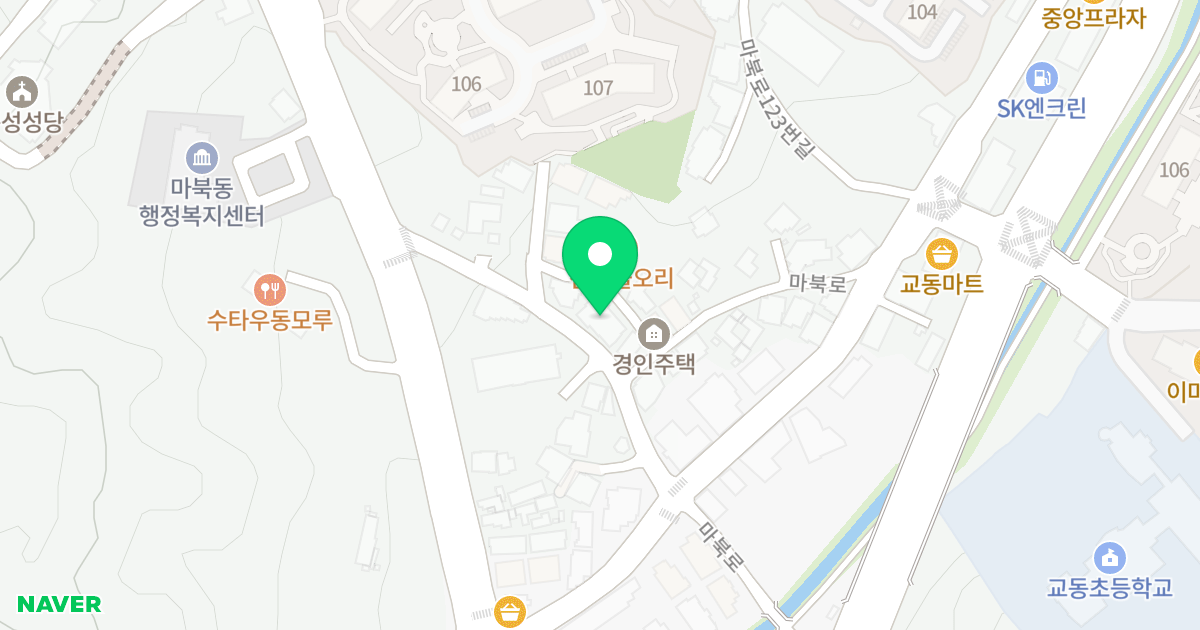 엠스테이 위치 지도 - 경기도 용인시 기흥구 마북로105번길 10