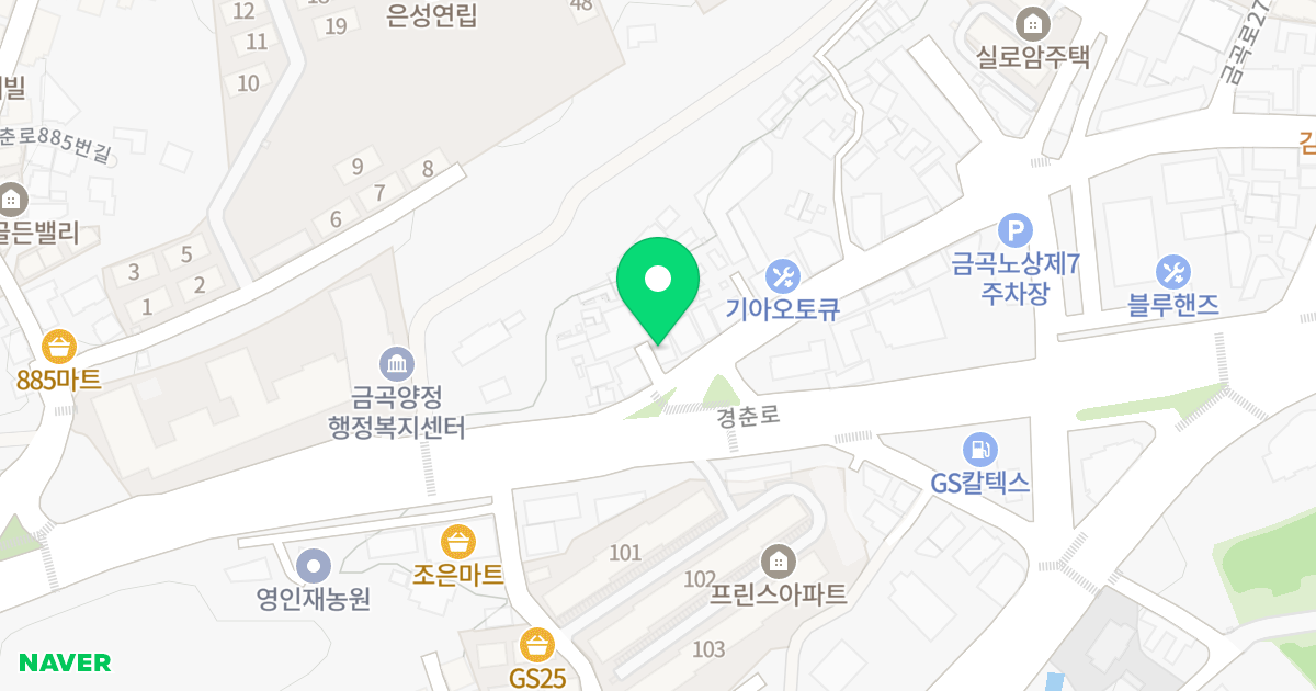 민족통일빌 위치 지도 - 경기도 남양주시 금곡로 1