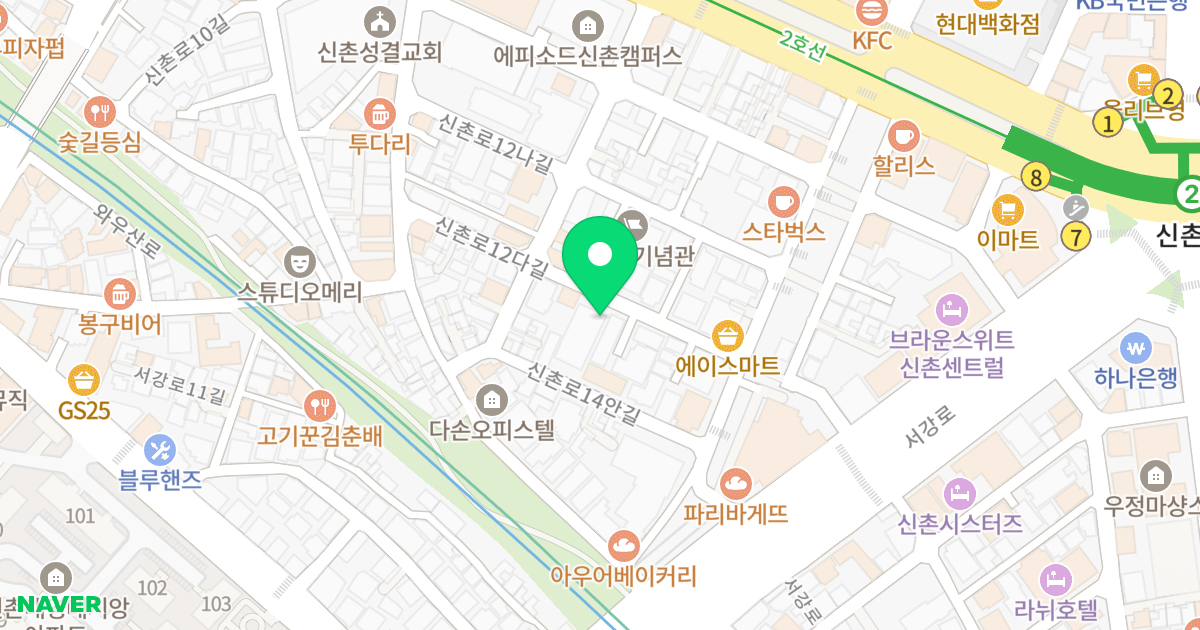 스테이하이 오피스텔 위치 지도 - 서울특별시 마포구 신촌로12다길 20