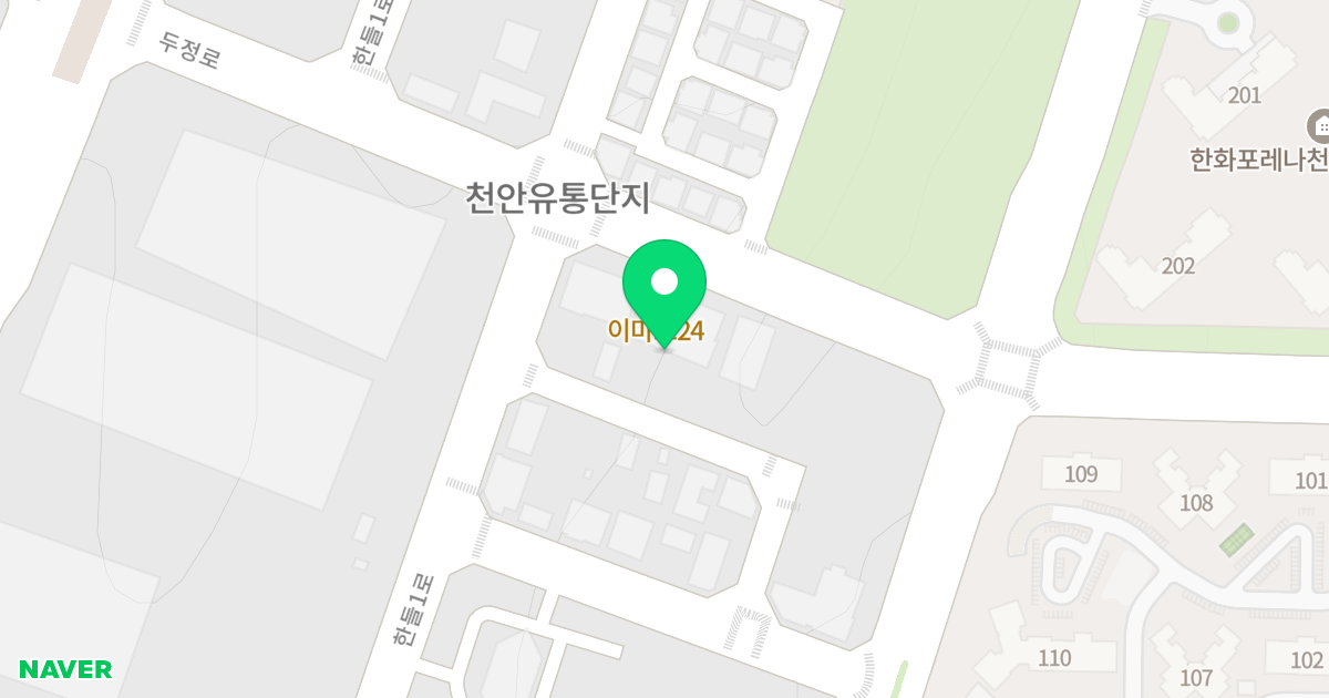 백석동 주식회사제이케이개발 건물 위치 지도 - 충청남도 천안시 서북구 한들1로 134-11