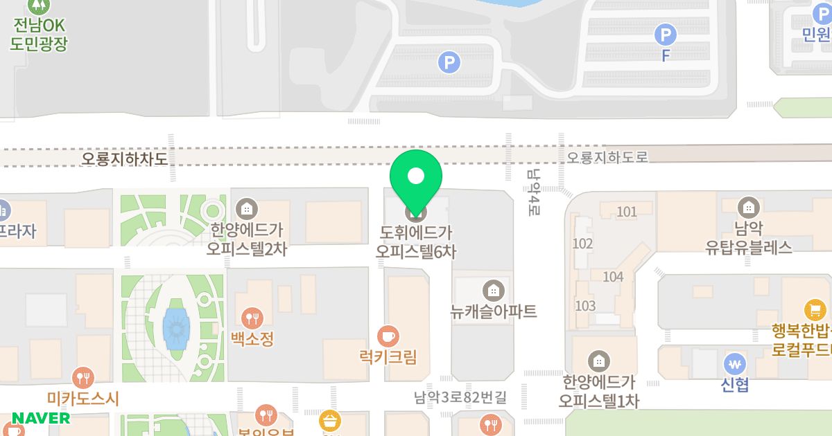 남악도휘에드가6차오피스텔 위치 지도 - 전라남도 무안군 삼향읍