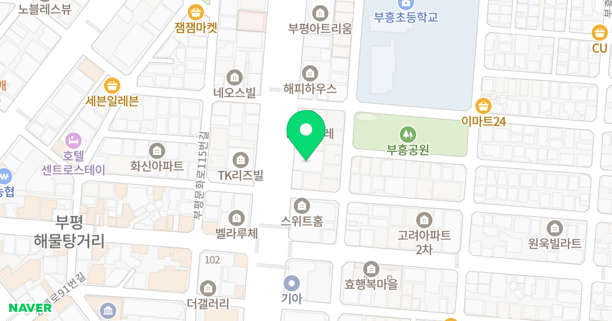 JY 팰리스 위치 지도 - 인천광역시 부평구
