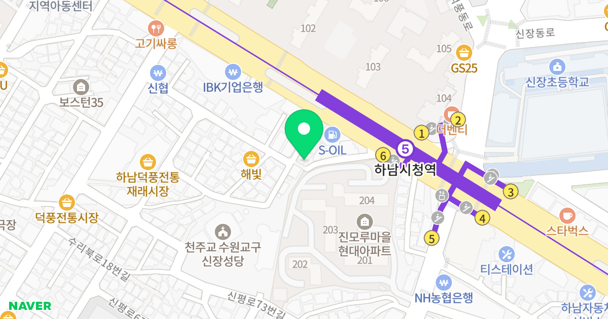 (318-19) 위치 지도 - 경기도 하남시 하남대로833번길 9
