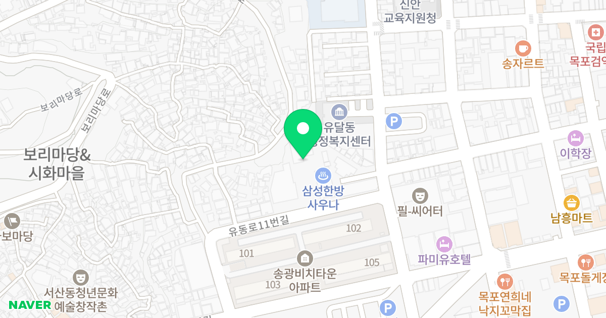 국제오피스텔 위치 지도 - 전라남도 목포시 서산로 36