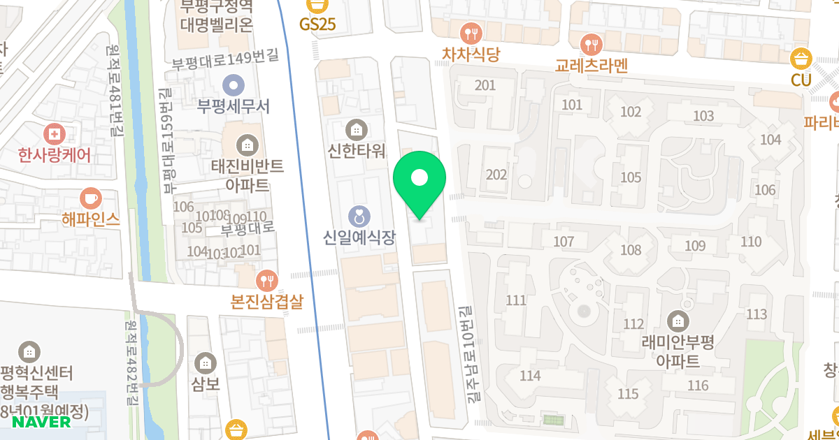 엘비스32 위치 지도 - 인천광역시 부평구 길주남로6번길 25