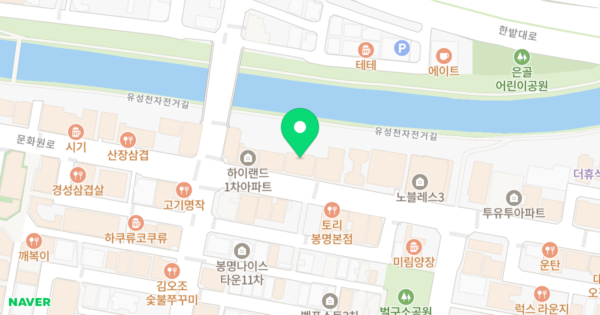 스카이뷰리버 위치 지도 - 대전광역시 유성구