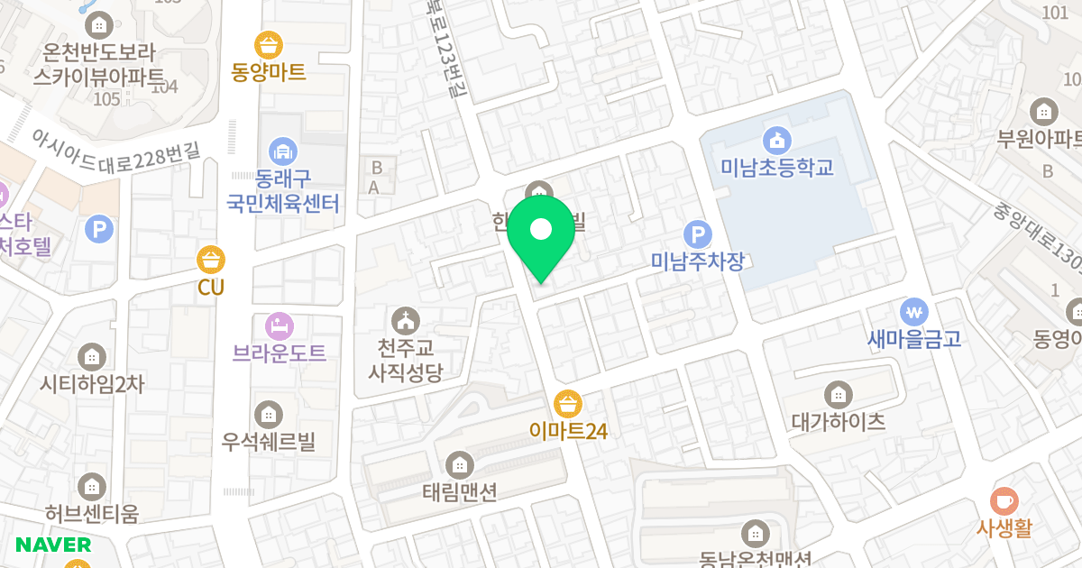 (1461-5) 위치 지도 - 부산광역시 동래구