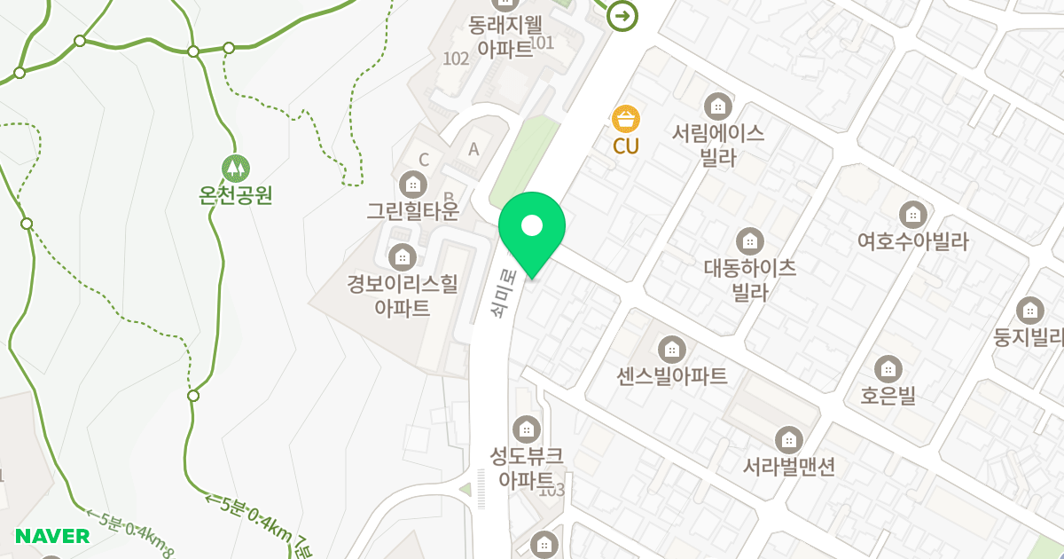 대동오피스텔 위치 지도 - 부산광역시 동래구 쇠미로 188