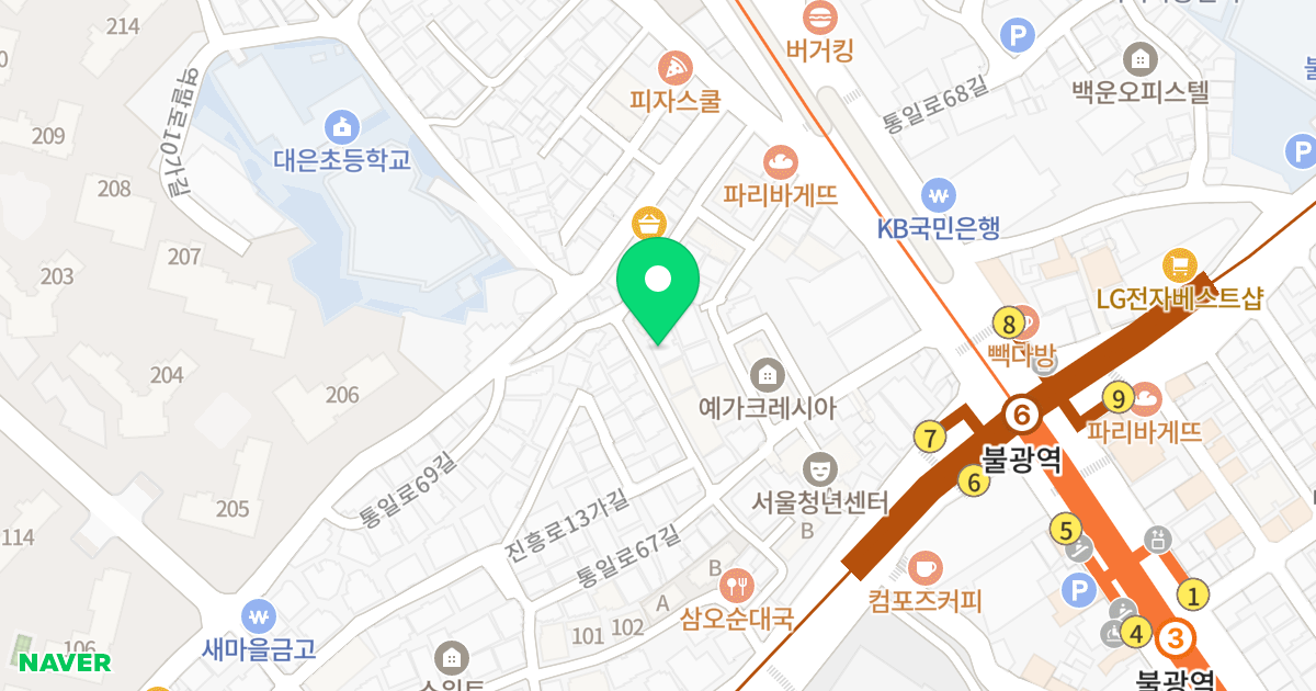 이지플오피스텔 위치 지도 - 서울특별시 은평구 통일로67길 12-10