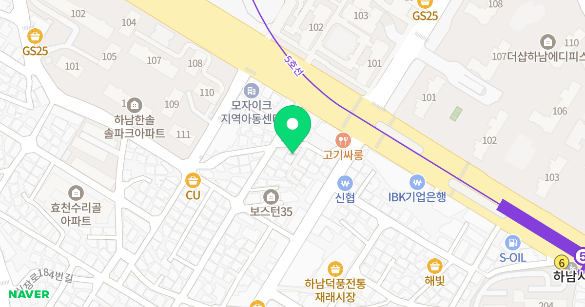 위드빌 위치 지도 - 경기도 하남시 수리북로39번길 9