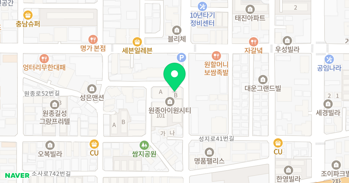 공간블리체 위치 지도 - 경기도 부천시 오정구