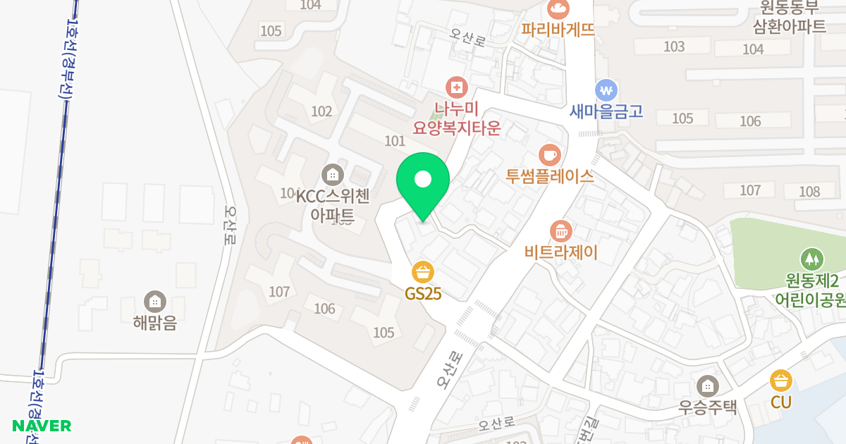 주건축물제1동(133-0) 위치 지도 - 경기도 오산시 오산로 49-14