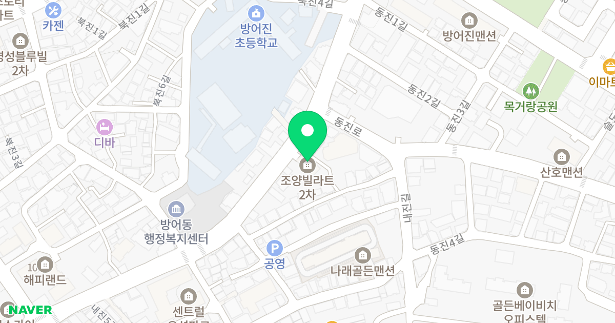 조양빌라트 위치 지도 - 울산광역시 동구 꽃바위로 340-1