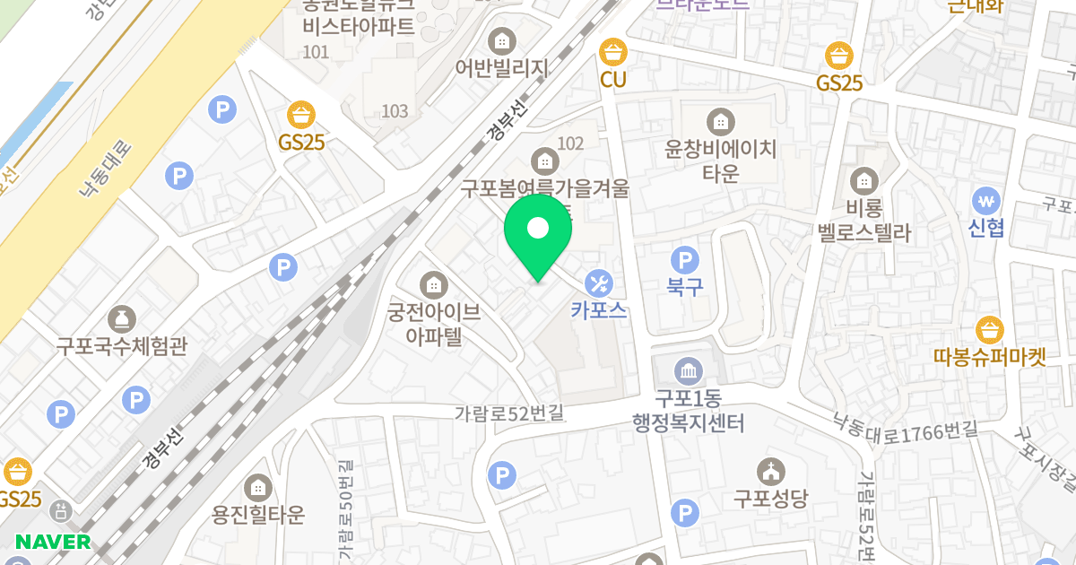신우스위트빌 위치 지도 - 부산광역시 북구 가람로66번길 16
