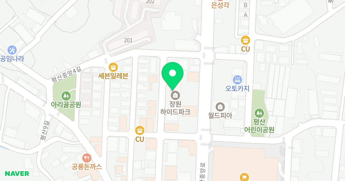 장원하이드파크 위치 지도 - 경상남도 양산시 평산6길 22