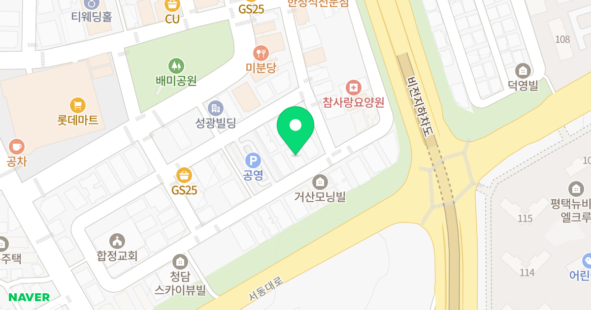 마크힐스 위치 지도 - 경기도 평택시