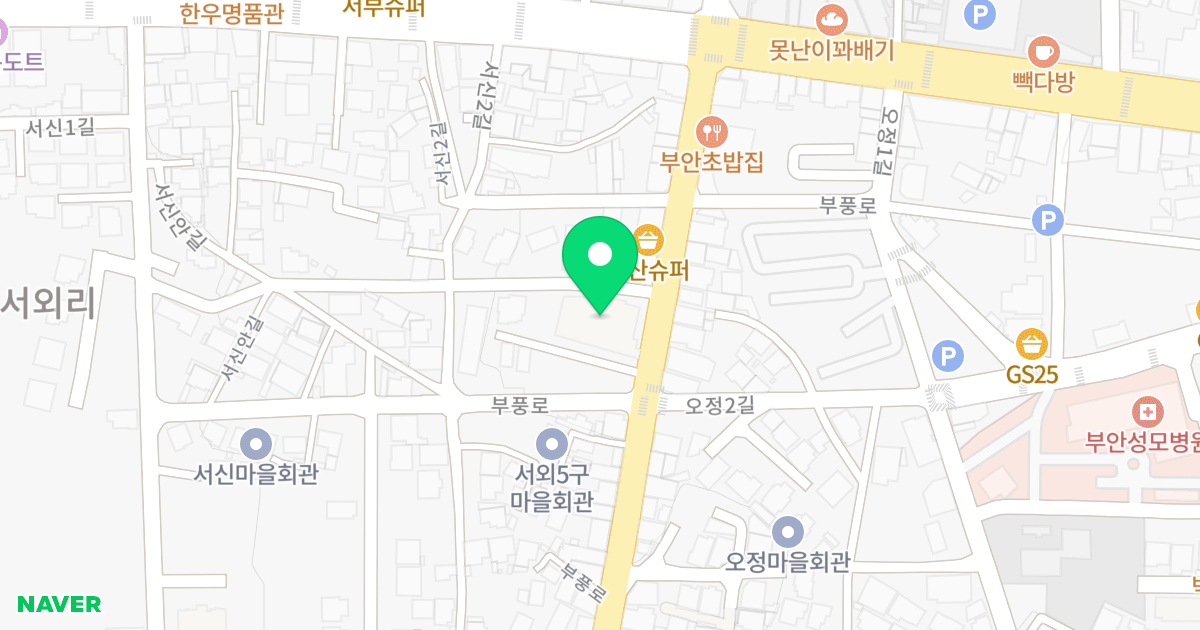 부안 캐슬온리뷰 위치 지도 - 전북특별자치도 부안군 부안읍 부풍로 68