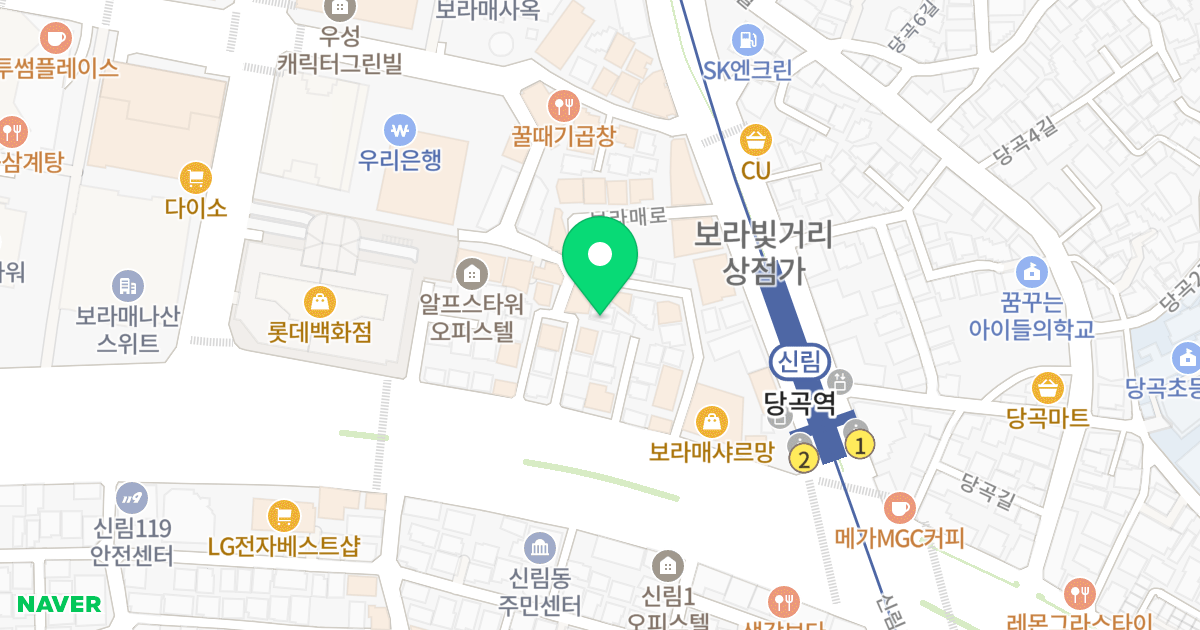 (701-20) 위치 지도 - 서울특별시 관악구 봉천로 221-10