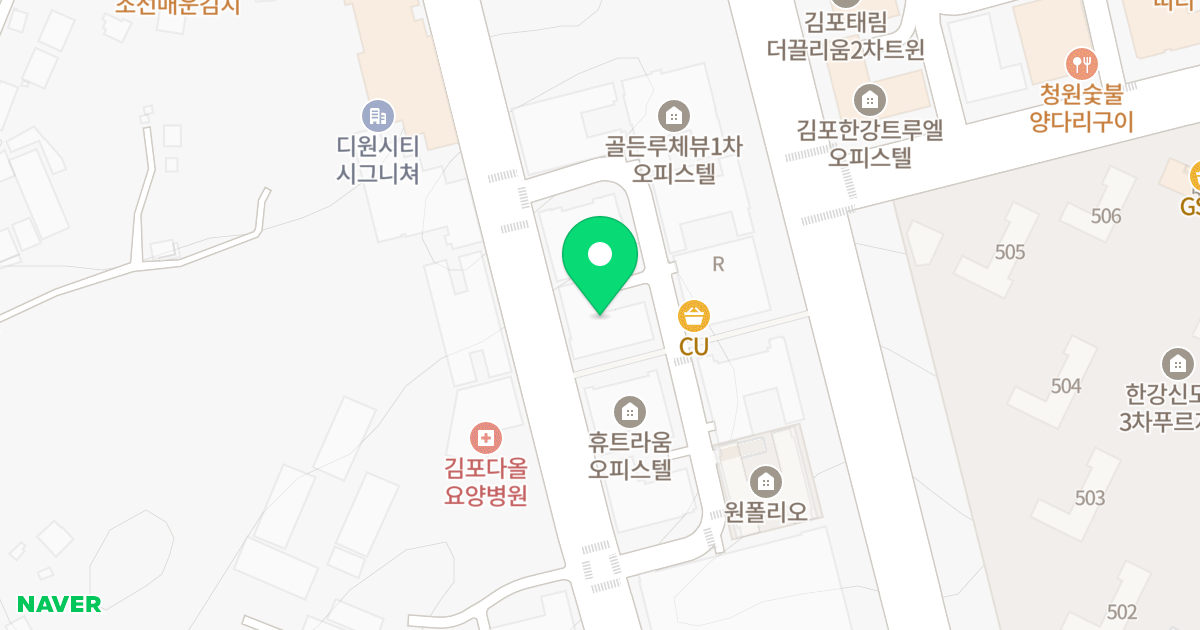연세Y7 두애틱 위치 지도 - 경기도 김포시 김포한강10로133번길 74