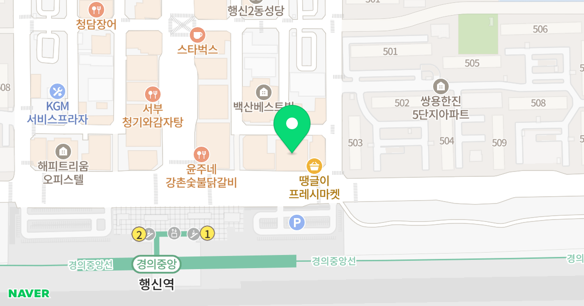 라온팰리스빌딩 위치 지도 - 경기도 고양시 덕양구 소원로 111