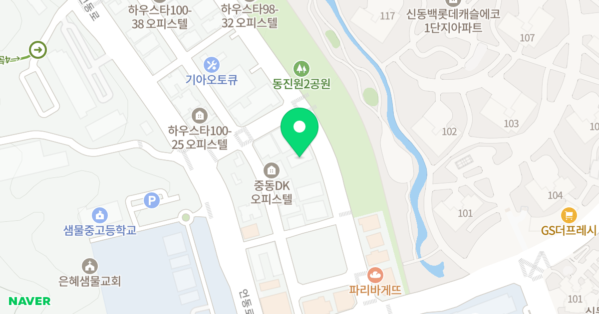 다인캐슬 위치 지도 - 경기도 용인시 기흥구 동백죽전대로527번길 98-17