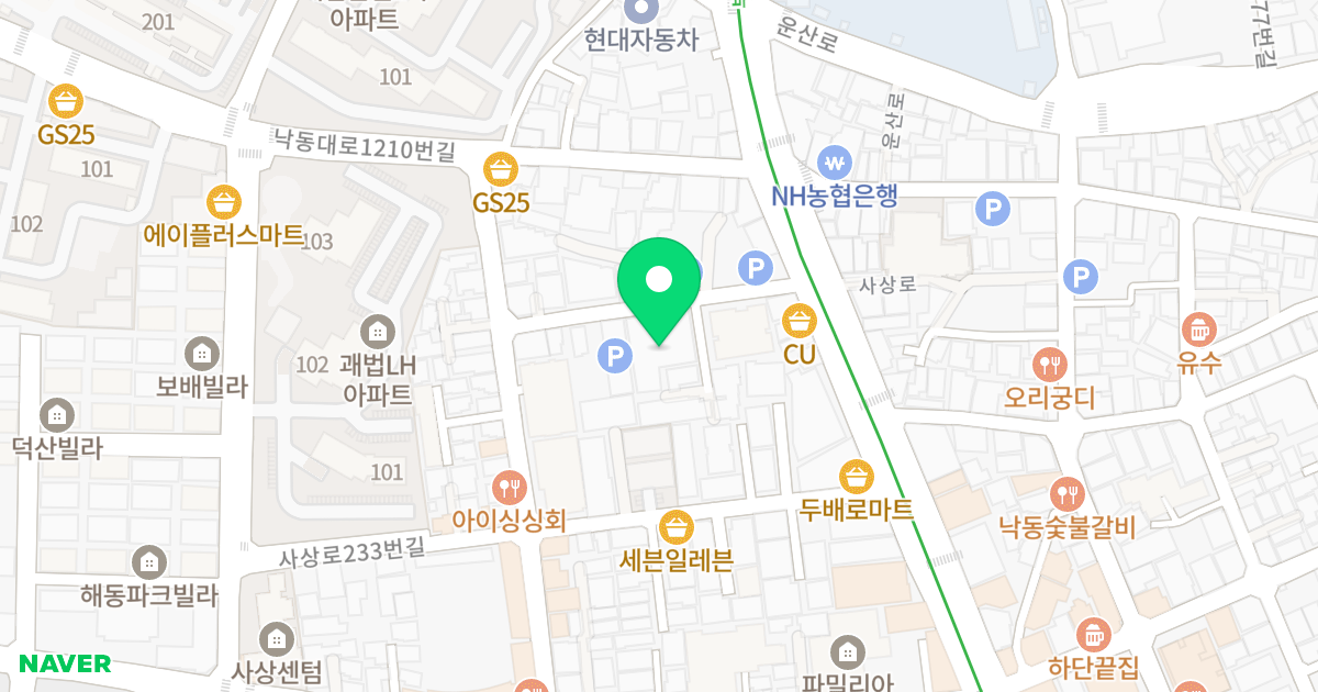 대동레미안 스마트시티 위치 지도 - 부산광역시 사상구 사상로243번길 13