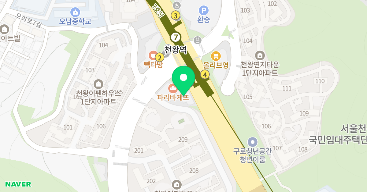 네이처힐 위치 지도 - 서울특별시 구로구