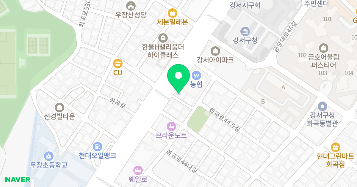 엠제이타운 위치 지도 - 서울특별시 강서구 화곡로 288