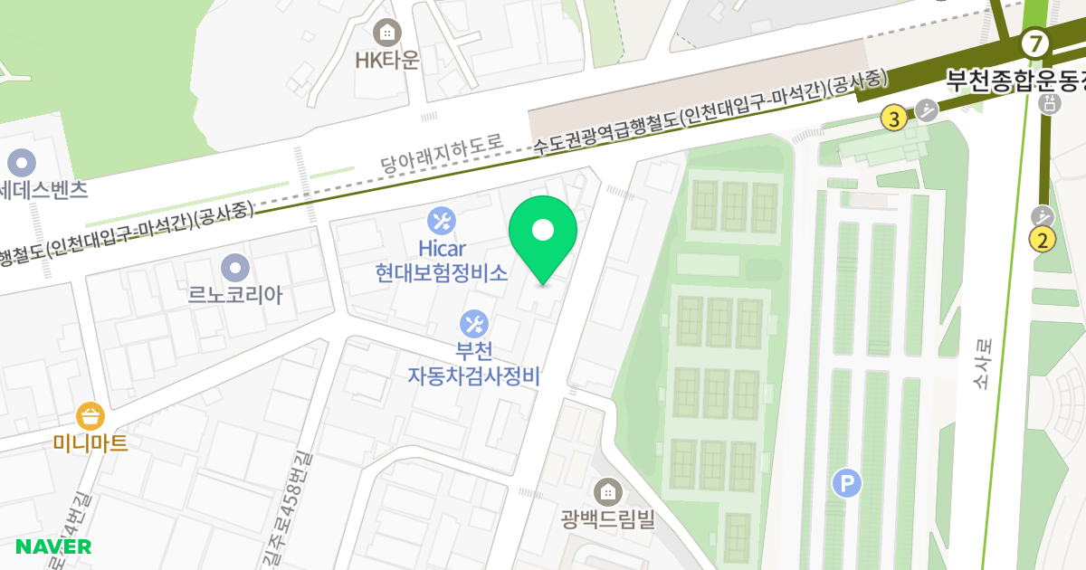 트리플스테이트by로뎀 위치 지도 - 경기도 부천시 원미구 원미로 245